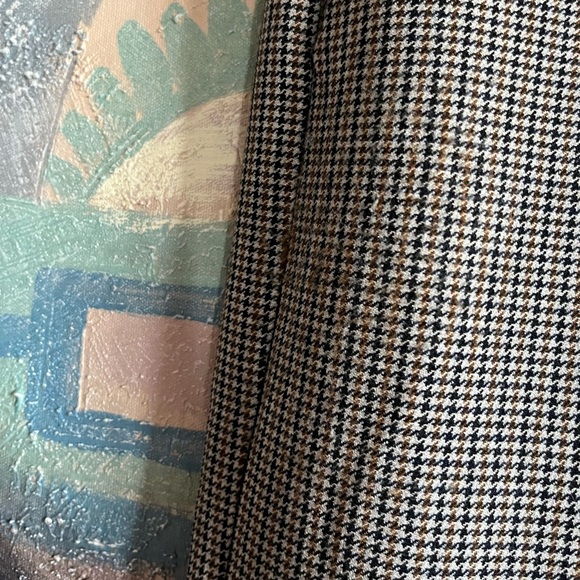 Aritzia Babaton Sadiki Pant in Camel/Navy Tt Houndstooth - Picture 8 of 14